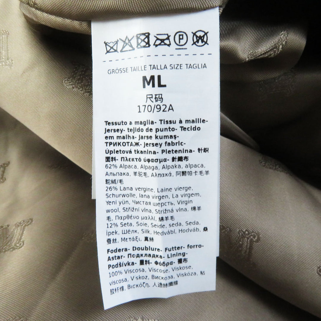 MAX MARA coat Outer: 62% alpaca, Outer: 26% wool, Outer: 12% silk, Lining: 100% viscose (rayon) Brown White tag Teddy bear Women ML (170/92A) Used Authentic