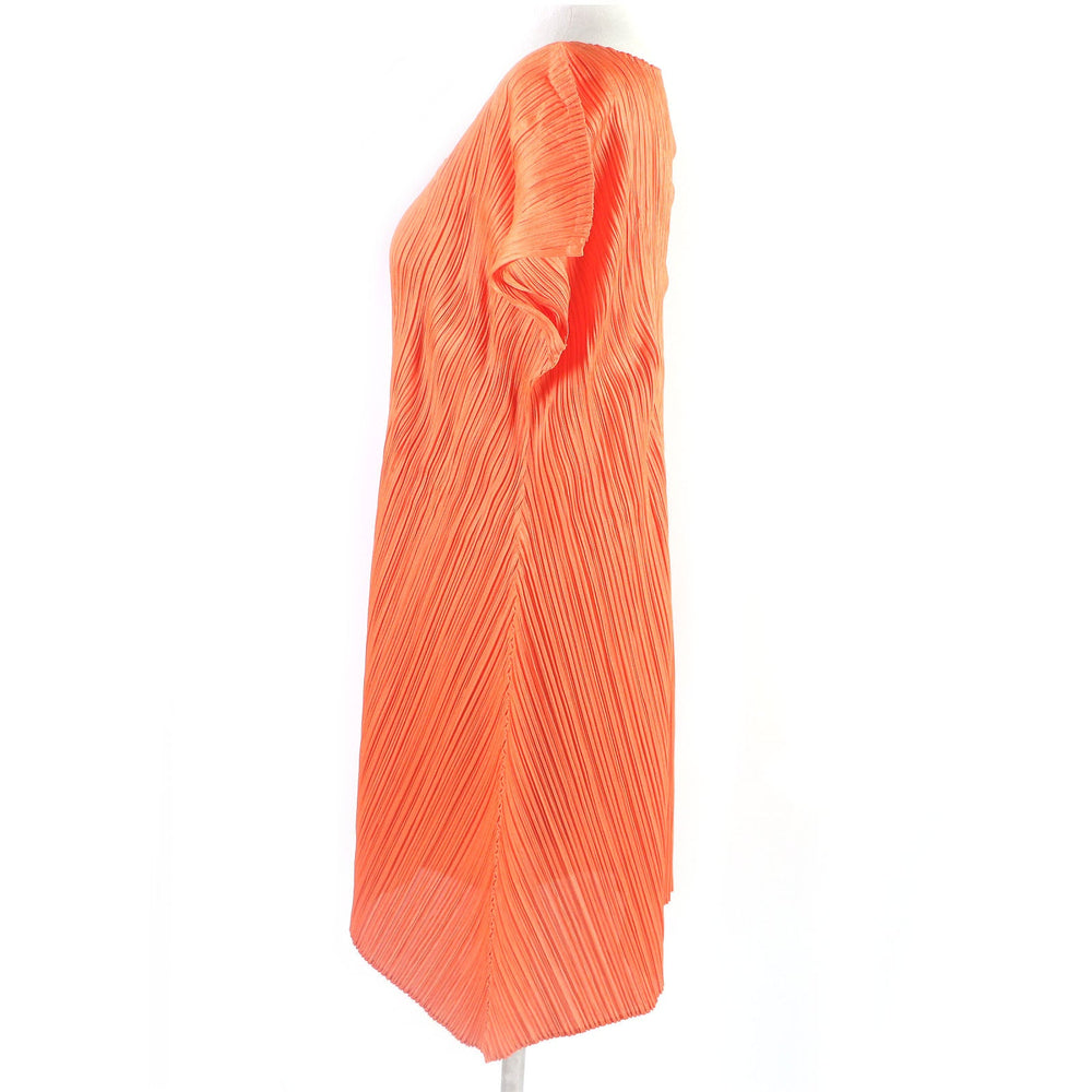 PLEATS PLEASE one piece PP11-JT585 Main: 100% polyester Orange Women 3 Used Authentic