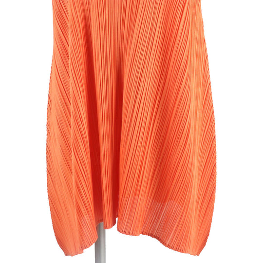 PLEATS PLEASE one piece PP11-JT585 Main: 100% polyester Orange Women 3 Used Authentic