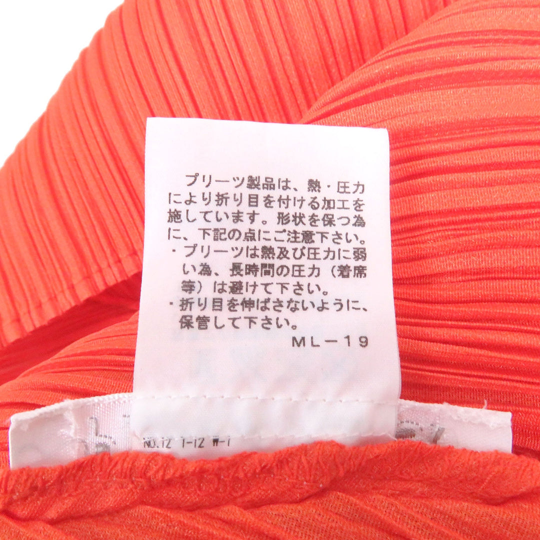 PLEATS PLEASE one piece PP11-JT585 Main: 100% polyester Orange Women 3 Used Authentic