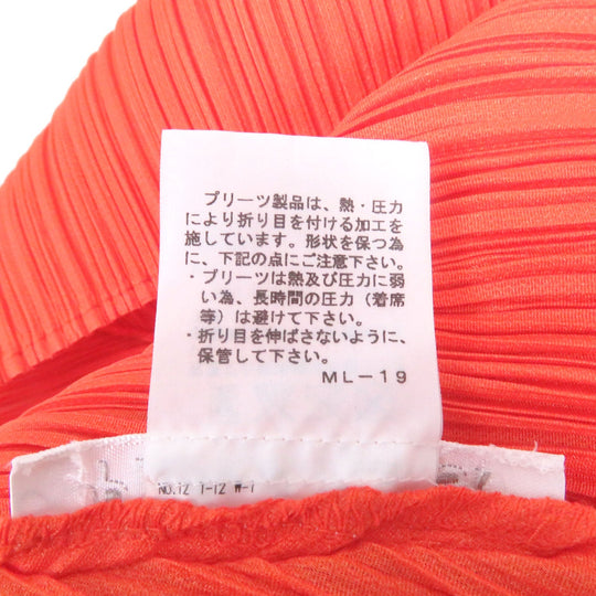 PLEATS PLEASE one piece PP11-JT585 Main: 100% polyester Orange Women 3 Used Authentic