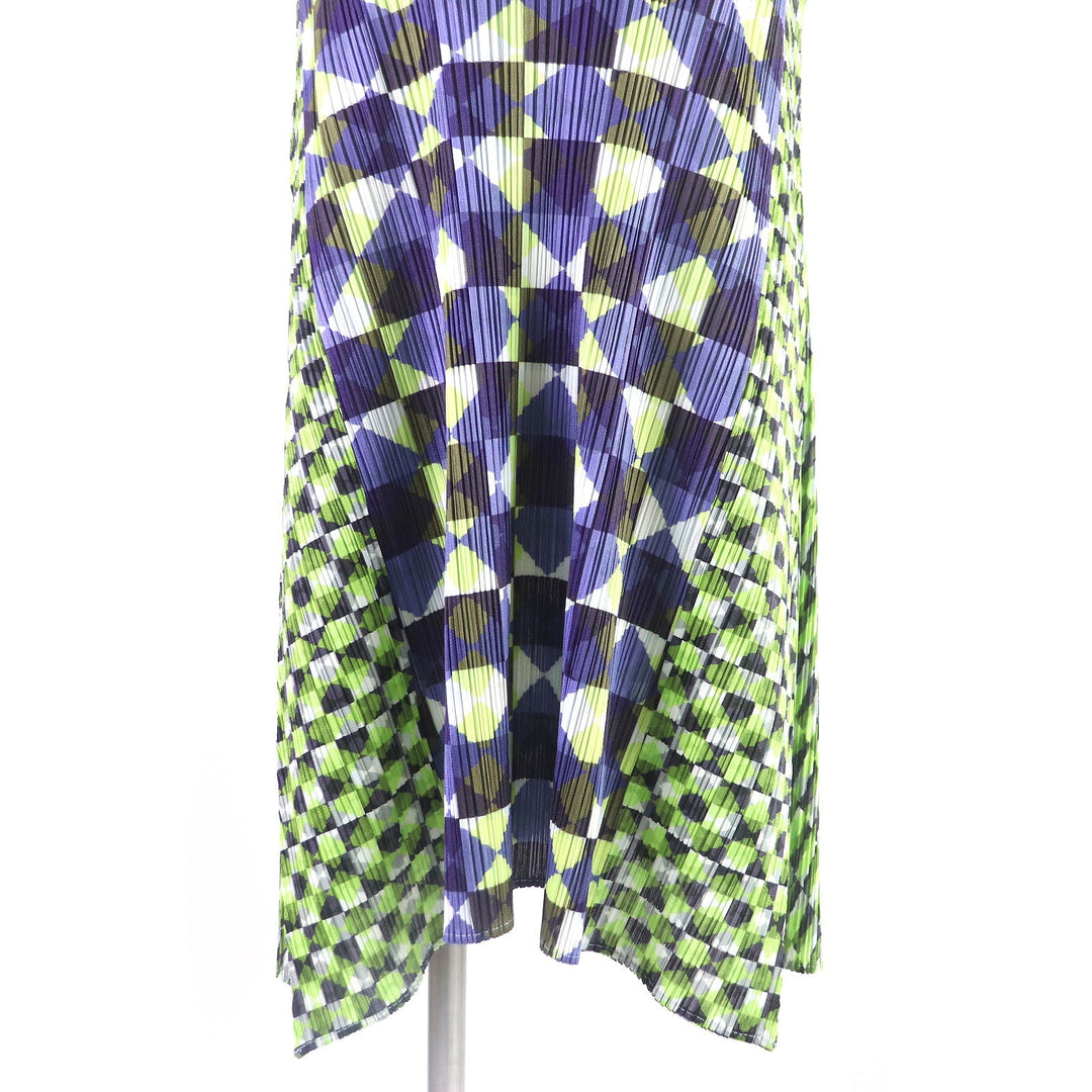 PLEATS PLEASE one piece PP33-JH757 Main: 100% polyester Green type Women 2 Used Authentic