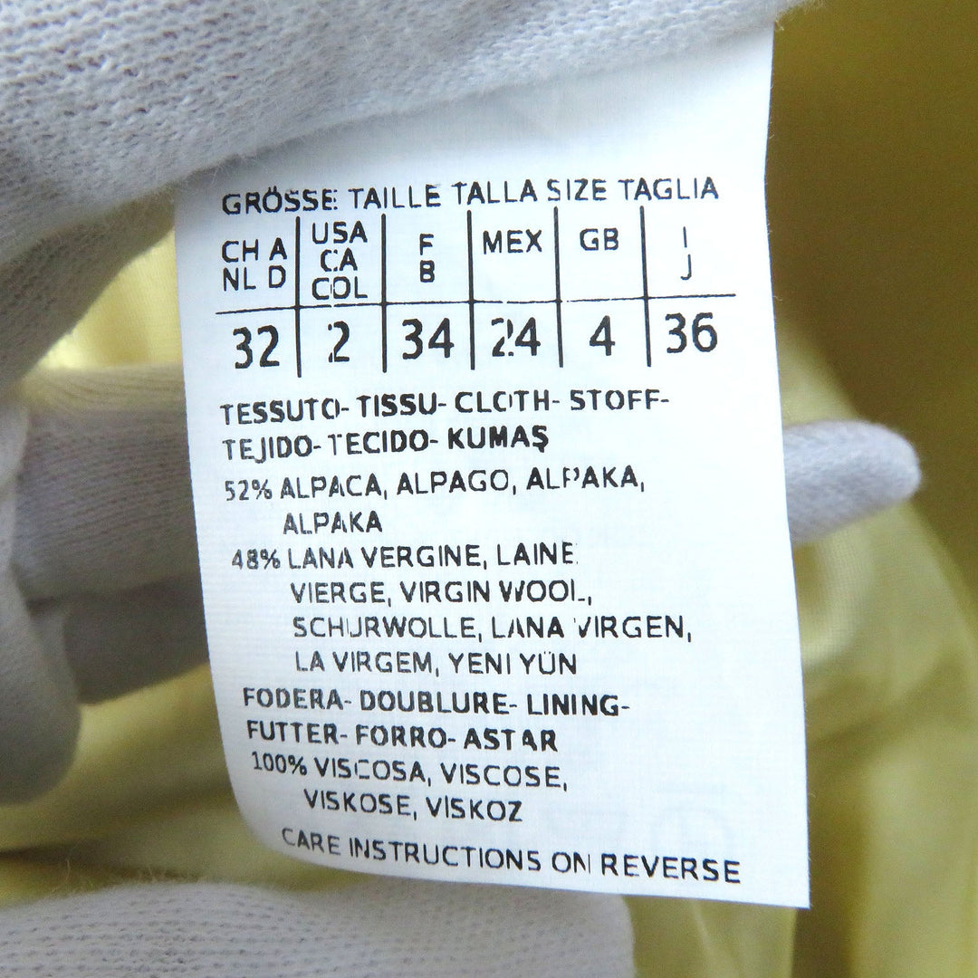 MAX MARA coat Outer: 52% alpaca, Outer: 48% wool, Lining: 100% viscose (rayon) Ivory Women 36 Used Authentic