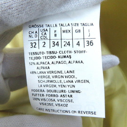 MAX MARA coat Outer: 52% alpaca, Outer: 48% wool, Lining: 100% viscose (rayon) Ivory Women 36 Used Authentic