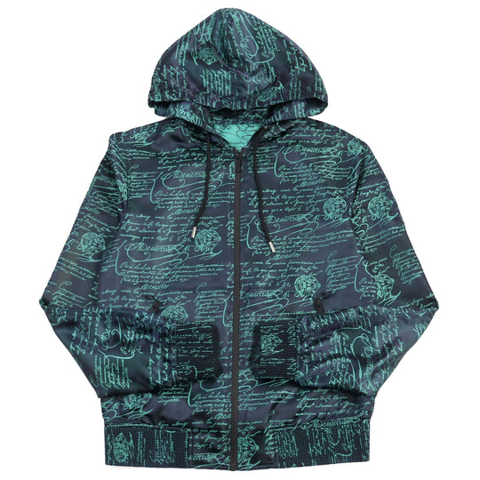Berluti Hoodie R17OBU68PADX Main: 52% polyester, Main: 48% nylon Navy green mens R44 Used Authentic
