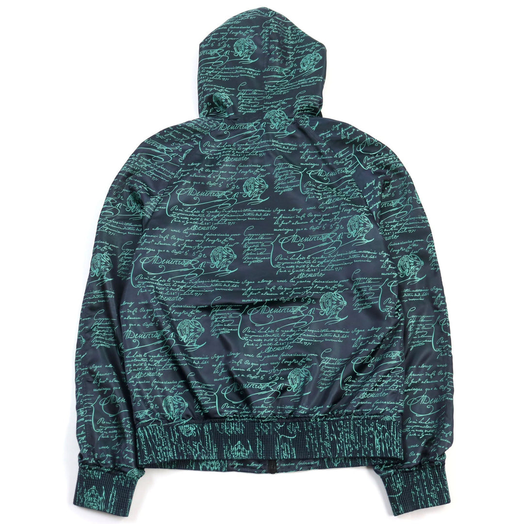 Berluti Hoodie R17OBU68PADX Main: 52% polyester, Main: 48% nylon Navy green mens R44 Used Authentic