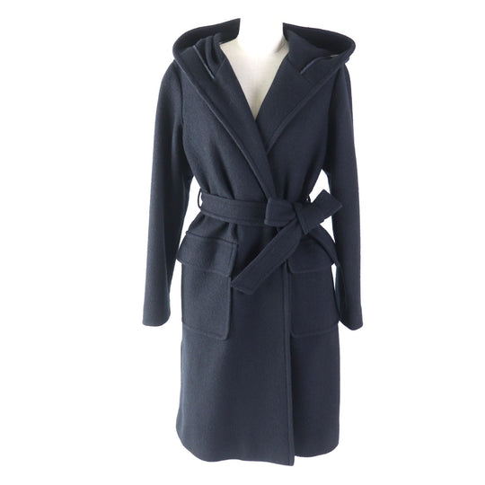 BLUE LABEL CRESTBRIDGE coat 55B48-448-29 Outer material: 82% wool, Outer material: 18% nylon, Body: Cupra polyester Sleeves: Polyester Navy Women 38 Used Authentic