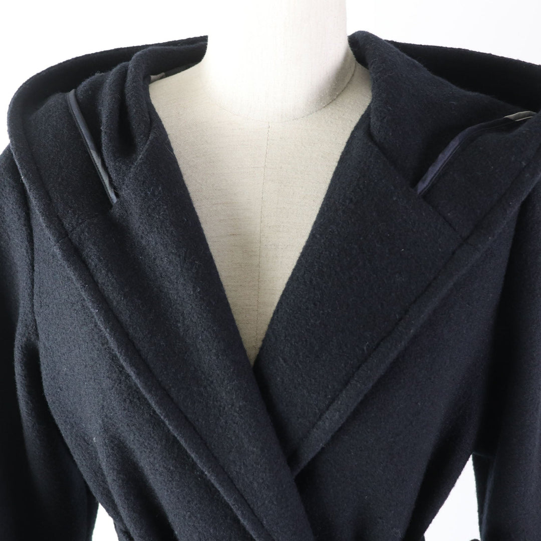BLUE LABEL CRESTBRIDGE coat 55B48-448-29 Outer material: 82% wool, Outer material: 18% nylon, Body: Cupra polyester Sleeves: Polyester Navy Women 38 Used Authentic