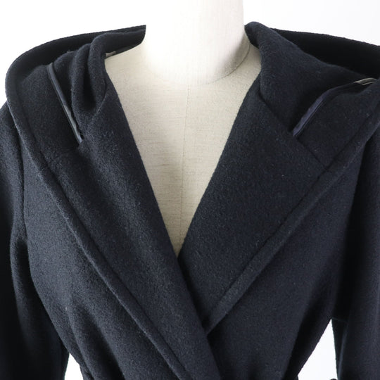 BLUE LABEL CRESTBRIDGE coat 55B48-448-29 Outer material: 82% wool, Outer material: 18% nylon, Body: Cupra polyester Sleeves: Polyester Navy Women 38 Used Authentic