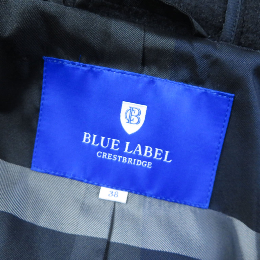 BLUE LABEL CRESTBRIDGE coat 55B48-448-29 Outer material: 82% wool, Outer material: 18% nylon, Body: Cupra polyester Sleeves: Polyester Navy Women 38 Used Authentic