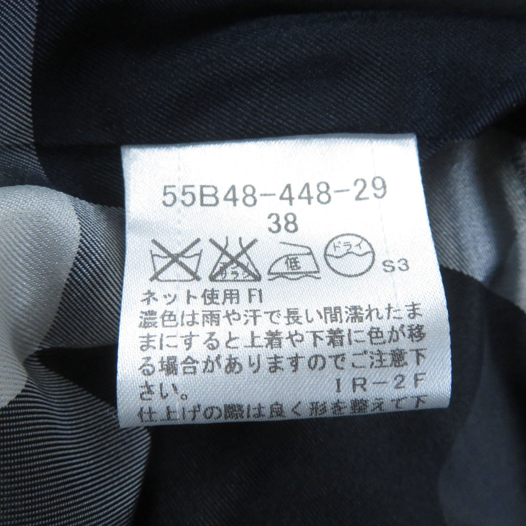 BLUE LABEL CRESTBRIDGE coat 55B48-448-29 Outer material: 82% wool, Outer material: 18% nylon, Body: Cupra polyester Sleeves: Polyester Navy Women 38 Used Authentic