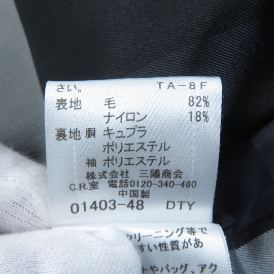 BLUE LABEL CRESTBRIDGE coat 55B48-448-29 Outer material: 82% wool, Outer material: 18% nylon, Body: Cupra polyester Sleeves: Polyester Navy Women 38 Used Authentic