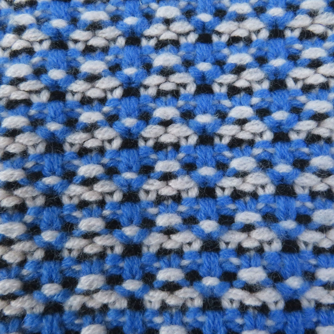 FENDI Hoodie FZY731 Main: 70% wool, Main: 30% cashmere Blue white Women 38 Used Authentic