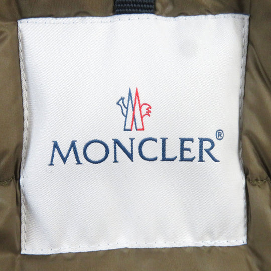 MONCLER Down jacket polyester Navy PERRAULT zero size