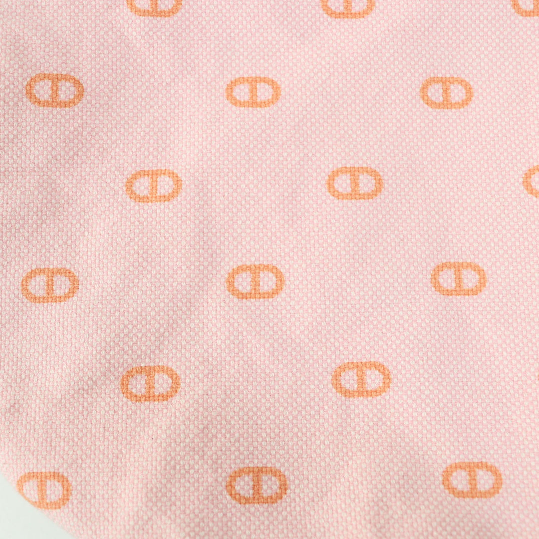 HERMES Casquette Main: 98% cotton, Main: 2% elastane (polyurethane), Lining: 54% cotton, Lining: 46% silk, Lining trim: 56% cotton, 44% rayon Baby pink x orange Vauban Women Used Authentic