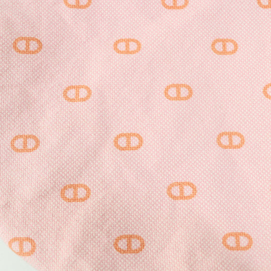 HERMES Casquette Main: 98% cotton, Main: 2% elastane (polyurethane), Lining: 54% cotton, Lining: 46% silk, Lining trim: 56% cotton, 44% rayon Baby pink x orange Vauban Women Used Authentic