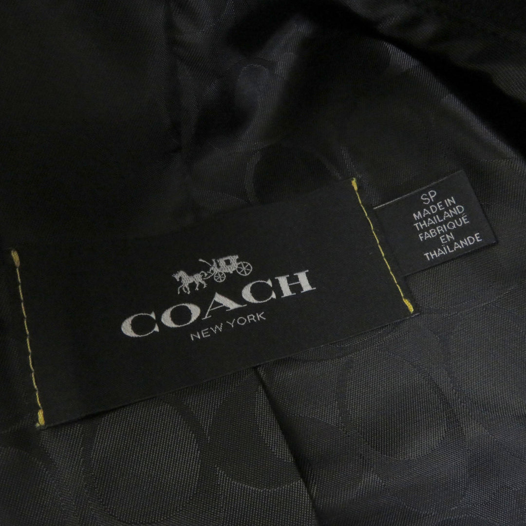 COACH trench coat F76255 Main: 68% cotton, Main: 32% polyester, Lining: 100% polyester, Liner: 55% wool, Liner: 23% polyester, : 22% rayon Fur: Mouton Part: Leather beige Women Used Authentic