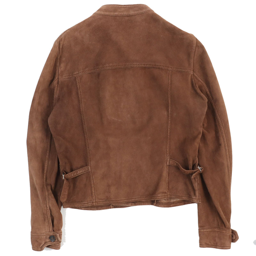 GUCCI leather jacket Main: Suede Brown mens 50 Used Authentic