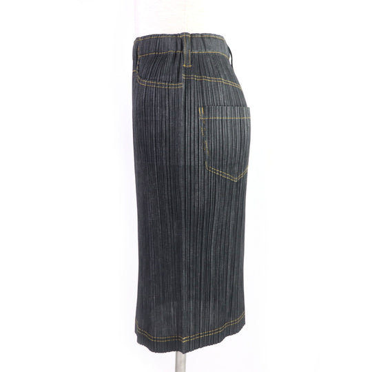 PLEATS PLEASE Pleated skirt PP75-JG021 Main: 100% polyester black Women 1 Used Authentic