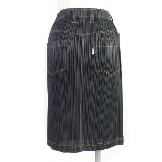 PLEATS PLEASE Pleated skirt PP75-JG021 Main: 100% polyester black Women 1 Used Authentic