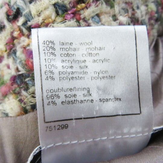 CHANEL tailored jacket 05A P26908 Outer: 40% wool, Outer: 20% mohair, Outer: 10% cotton, Outer: 10% acrylic, Outer: 10% silk, Outer: 6% nylon, 4% polyester, Lining: 96% silk, 4% polyurethane Multi Women 40 Used Authentic