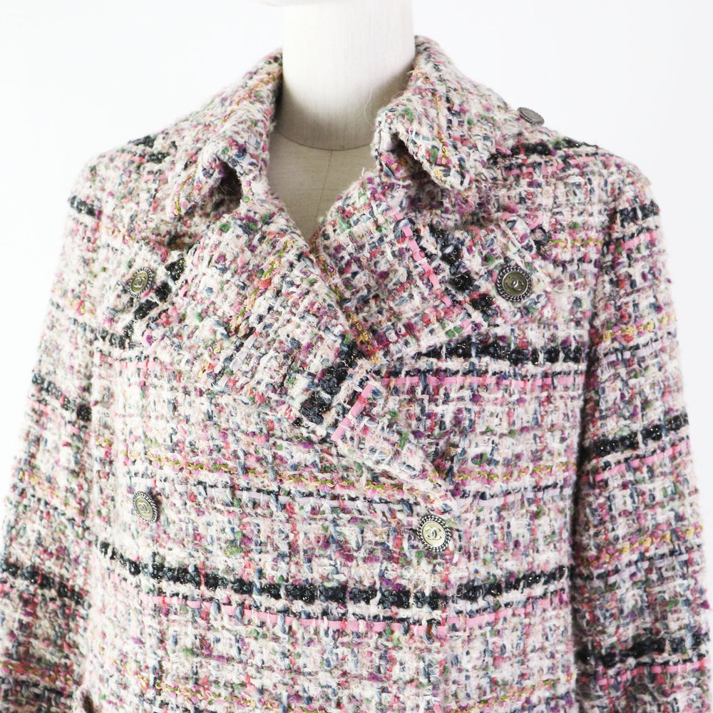 CHANEL tailored jacket 05A P26908 Outer: 40% wool, Outer: 20% mohair, Outer: 10% cotton, Outer: 10% acrylic, Outer: 10% silk, Outer: 6% nylon, 4% polyester, Lining: 96% silk, 4% polyurethane Multi Women 40 Used Authentic