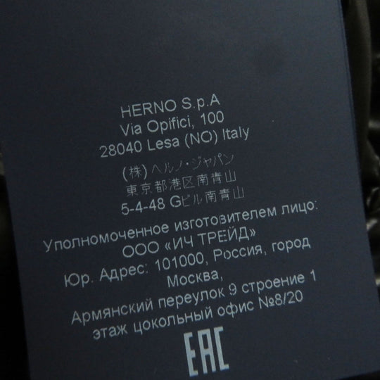 Herno Down jacket PI089D Outer: 100% nylon, Lining: 100% nylon, Part: 54% polyester, Part: 46% cotton, Filling: 90% down, 10% feather black Women 40 Used Authentic