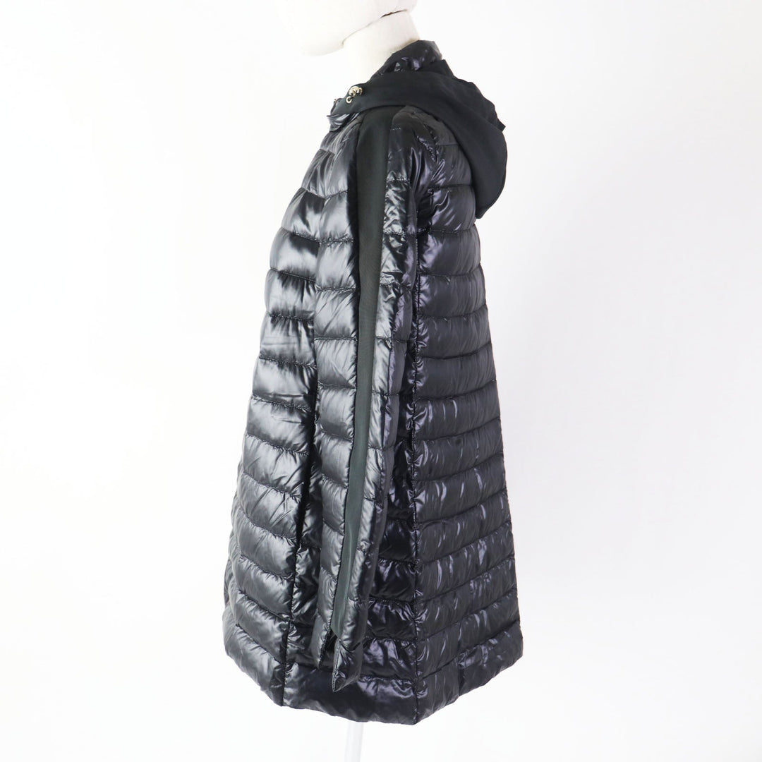 Herno Down jacket PI089D Outer: 100% nylon, Lining: 100% nylon, Part: 54% polyester, Part: 46% cotton, Filling: 90% down, 10% feather black Women 40 Used Authentic