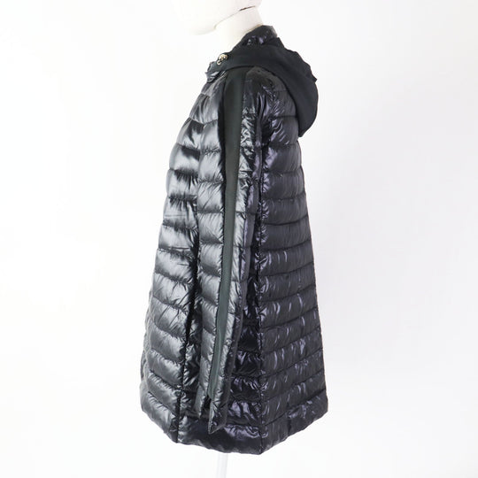 Herno Down jacket PI089D Outer: 100% nylon, Lining: 100% nylon, Part: 54% polyester, Part: 46% cotton, Filling: 90% down, 10% feather black Women 40 Used Authentic