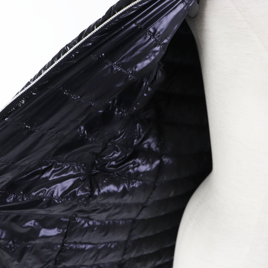 Herno Down jacket PI089D Outer: 100% nylon, Lining: 100% nylon, Part: 54% polyester, Part: 46% cotton, Filling: 90% down, 10% feather black Women 40 Used Authentic