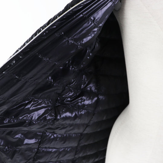 Herno Down jacket PI089D Outer: 100% nylon, Lining: 100% nylon, Part: 54% polyester, Part: 46% cotton, Filling: 90% down, 10% feather black Women 40 Used Authentic