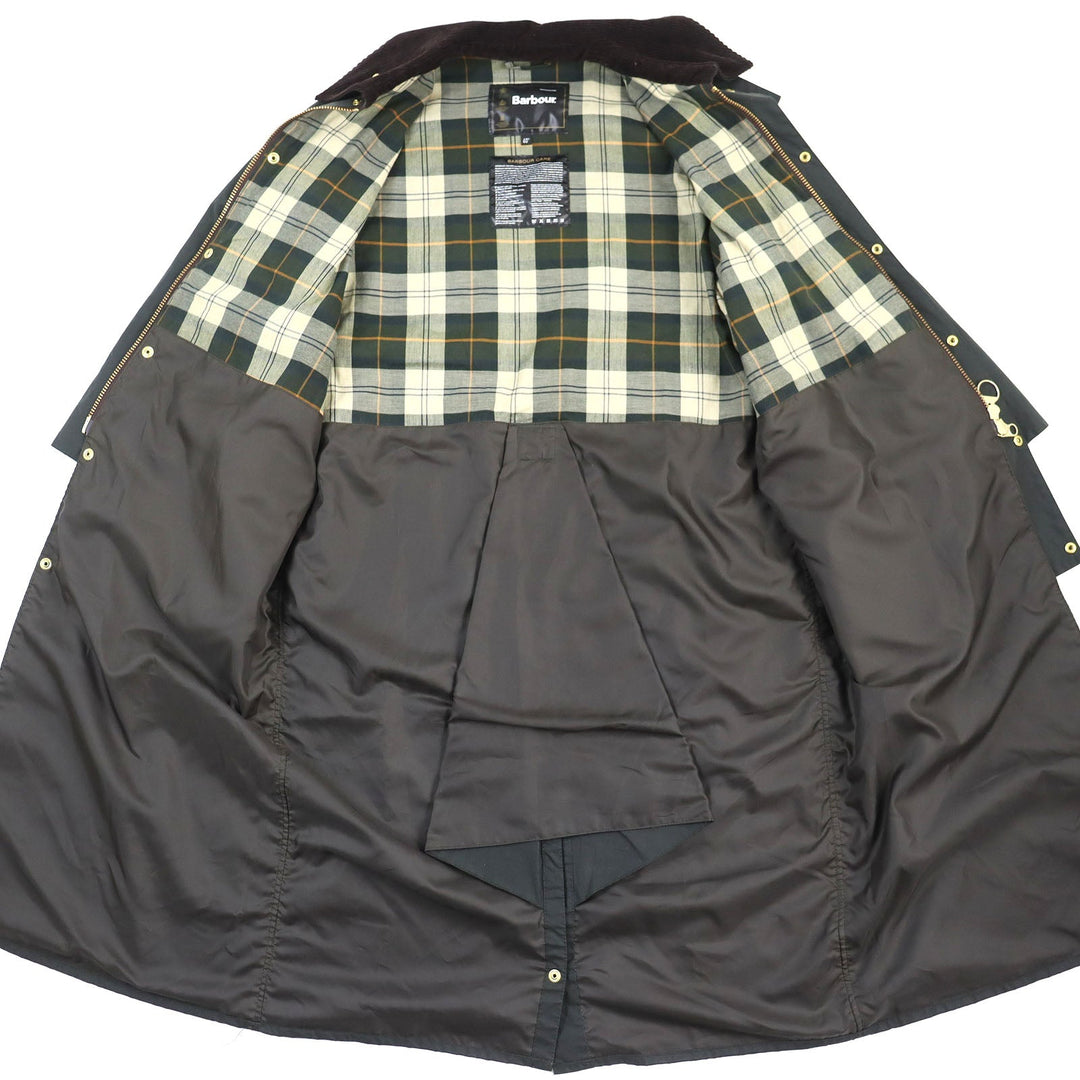 Barbour coat Outer: 100% cotton, Lining: 100% cotton, Lining: 100% polyester, Part: 100% cotton, Part: 100% acrylic olive mens 40 Used Authentic