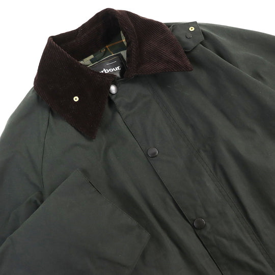 Barbour coat Outer: 100% cotton, Lining: 100% cotton, Lining: 100% polyester, Part: 100% cotton, Part: 100% acrylic olive mens 40 Used Authentic