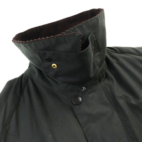Barbour coat Outer: 100% cotton, Lining: 100% cotton, Lining: 100% polyester, Part: 100% cotton, Part: 100% acrylic olive mens 40 Used Authentic