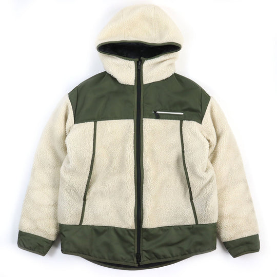 MONCLER Down jacket Outer: 73% polyester, Outer: 27% wool, Lining: 100% nylon, Filling: 90% down, Filling: 10% feather, Hem lining: 85% polyester, 15% cotton, Other fabric: 100% nylon Ivory khaki mens 1 Used Authentic