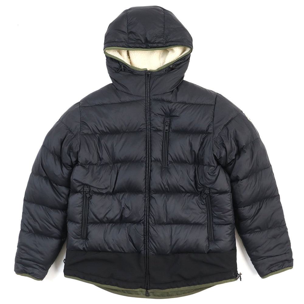 MONCLER Down jacket Outer: 73% polyester, Outer: 27% wool, Lining: 100% nylon, Filling: 90% down, Filling: 10% feather, Hem lining: 85% polyester, 15% cotton, Other fabric: 100% nylon Ivory khaki mens 1 Used Authentic