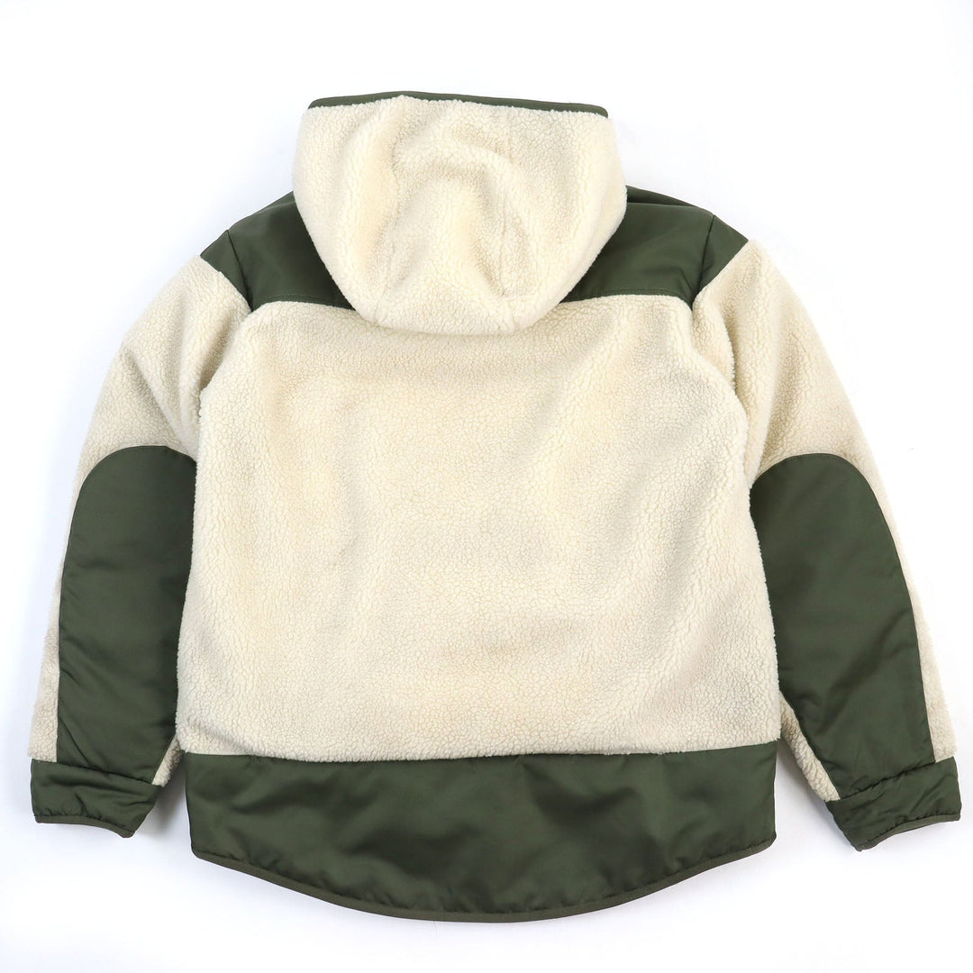 MONCLER Down jacket Outer: 73% polyester, Outer: 27% wool, Lining: 100% nylon, Filling: 90% down, Filling: 10% feather, Hem lining: 85% polyester, 15% cotton, Other fabric: 100% nylon Ivory khaki mens 1 Used Authentic
