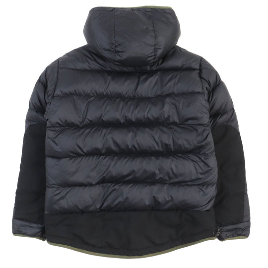 MONCLER Down jacket Outer: 73% polyester, Outer: 27% wool, Lining: 100% nylon, Filling: 90% down, Filling: 10% feather, Hem lining: 85% polyester, 15% cotton, Other fabric: 100% nylon Ivory khaki mens 1 Used Authentic