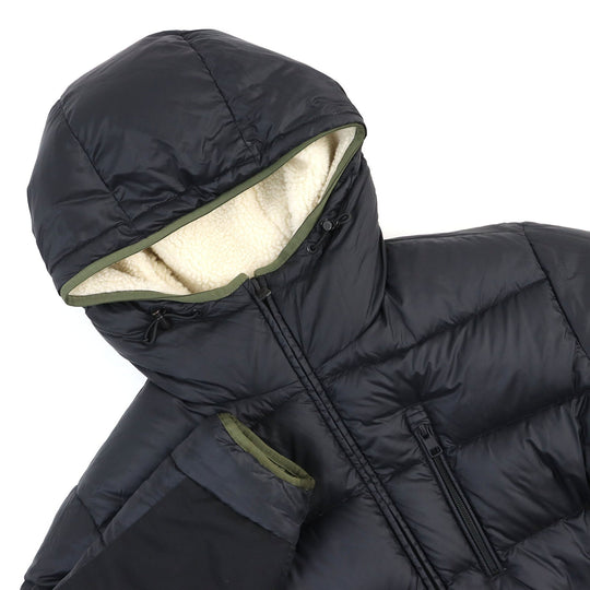 MONCLER Down jacket Outer: 73% polyester, Outer: 27% wool, Lining: 100% nylon, Filling: 90% down, Filling: 10% feather, Hem lining: 85% polyester, 15% cotton, Other fabric: 100% nylon Ivory khaki mens 1 Used Authentic