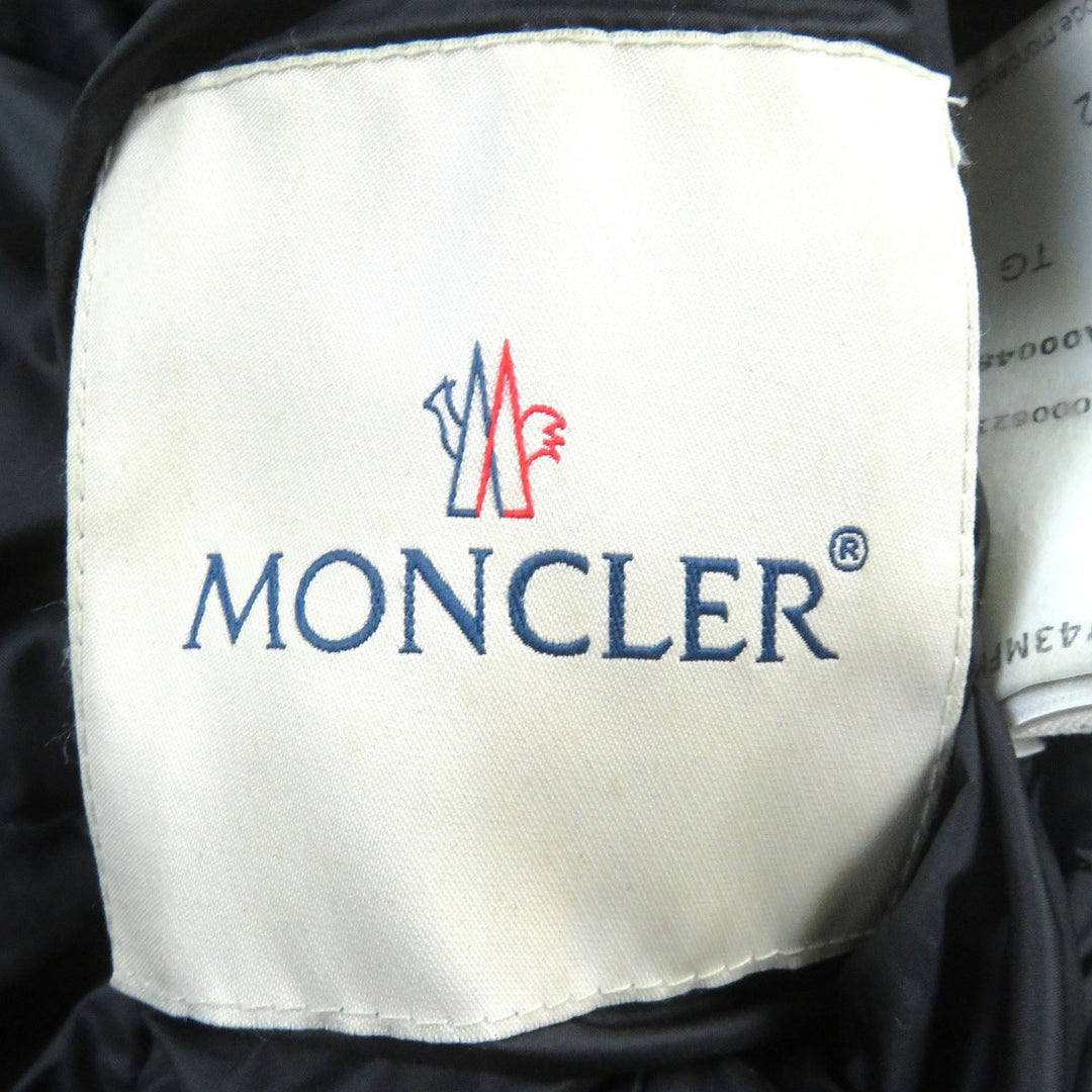 MONCLER Down jacket Outer: 73% polyester, Outer: 27% wool, Lining: 100% nylon, Filling: 90% down, Filling: 10% feather, Hem lining: 85% polyester, 15% cotton, Other fabric: 100% nylon Ivory khaki mens 1 Used Authentic