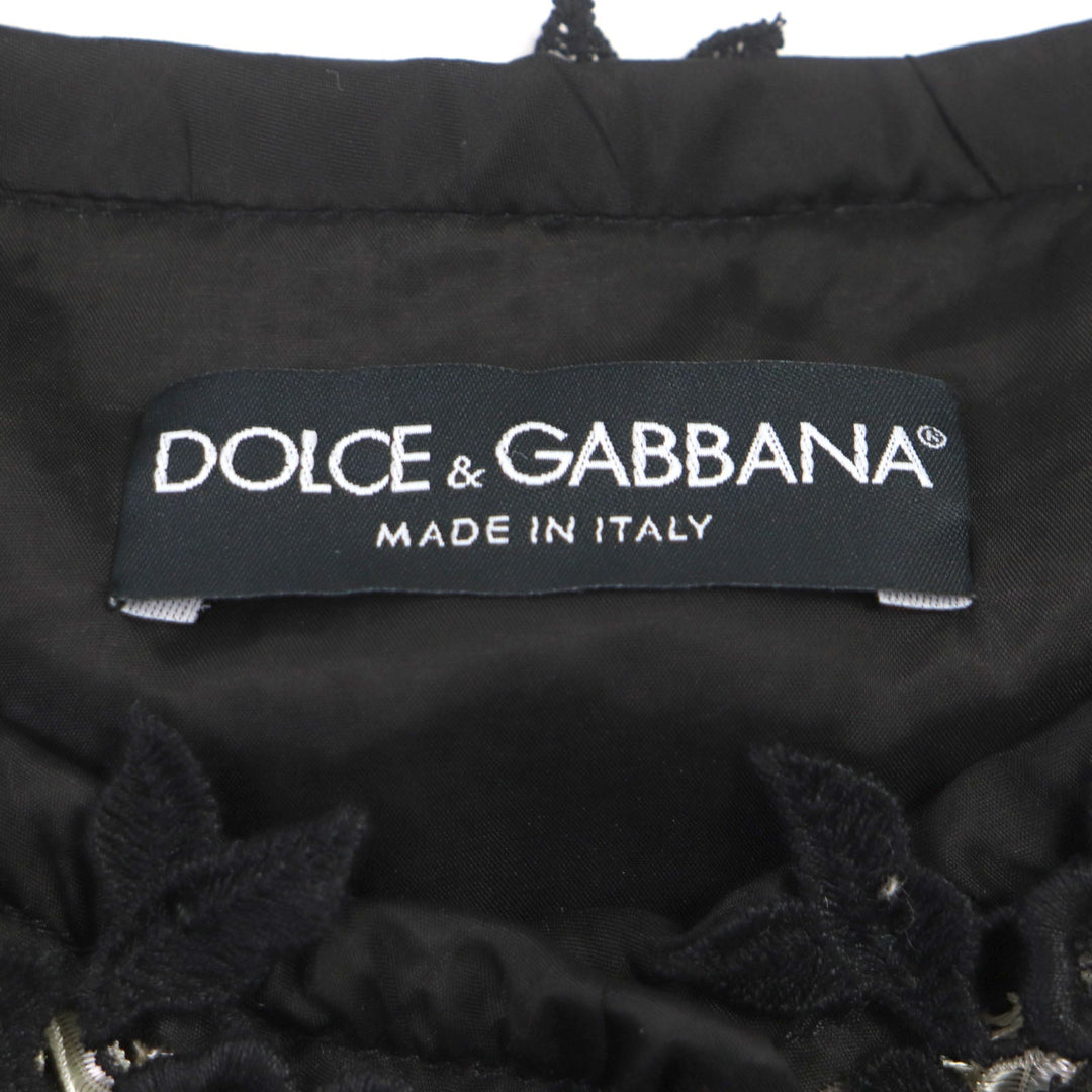 DOLCE&GABBANA setup Jacket Outer: 70% Viscose, 20% Cotton, 10% Nylon Jacket Inner: 87% Cupra, 13% Elastane Skirt Outer: 77% Rayon, 12% Nylon, 11% Cotton Skirt Inner: 87% Cupra, 13% Polyurethane Beige black Women 38 Used Authentic