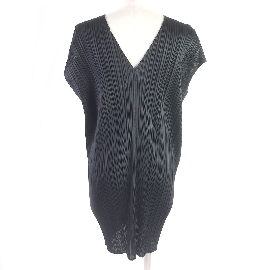 PLEATS PLEASE dress PP91-JH225 Main: 100% polyester black Women 2 Used Authentic