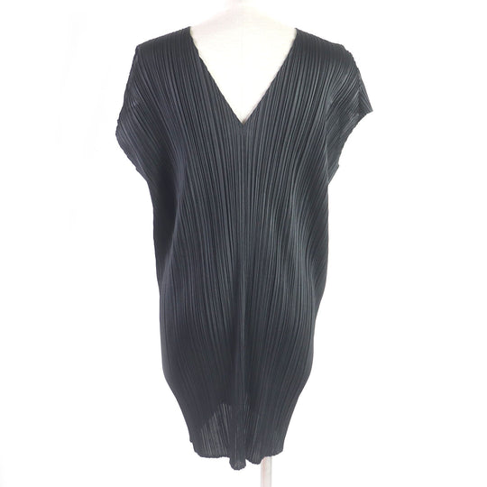 PLEATS PLEASE dress PP91-JH225 Main: 100% polyester black Women 2 Used Authentic