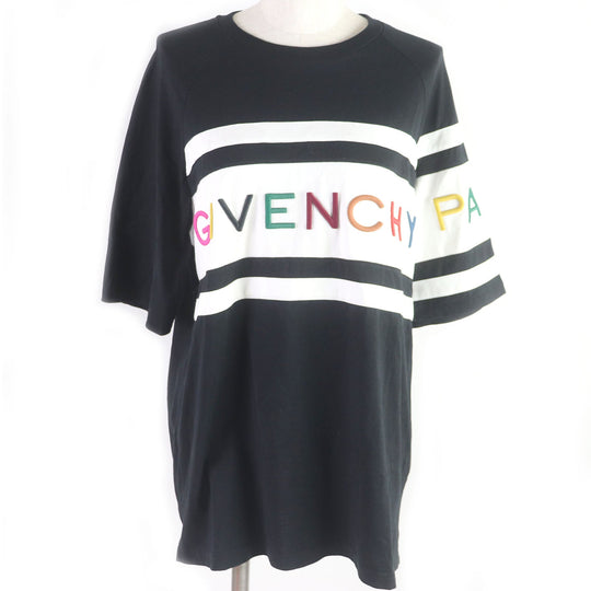 GIVENCHY Short sleeve T-shirt BW706V3Z1X Main: 100% cotton, Part: 97% cotton, Part: 3% polyurethane, Part: 96% polyester, 4% ceramic black Women S Used Authentic