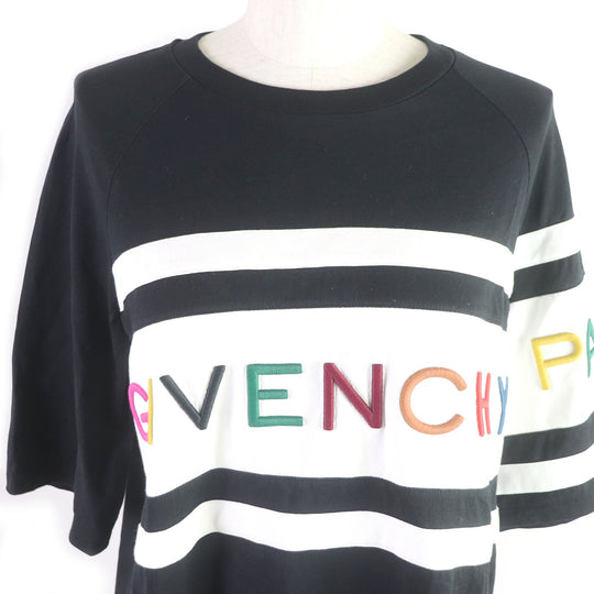 GIVENCHY Short sleeve T-shirt BW706V3Z1X Main: 100% cotton, Part: 97% cotton, Part: 3% polyurethane, Part: 96% polyester, 4% ceramic black Women S Used Authentic