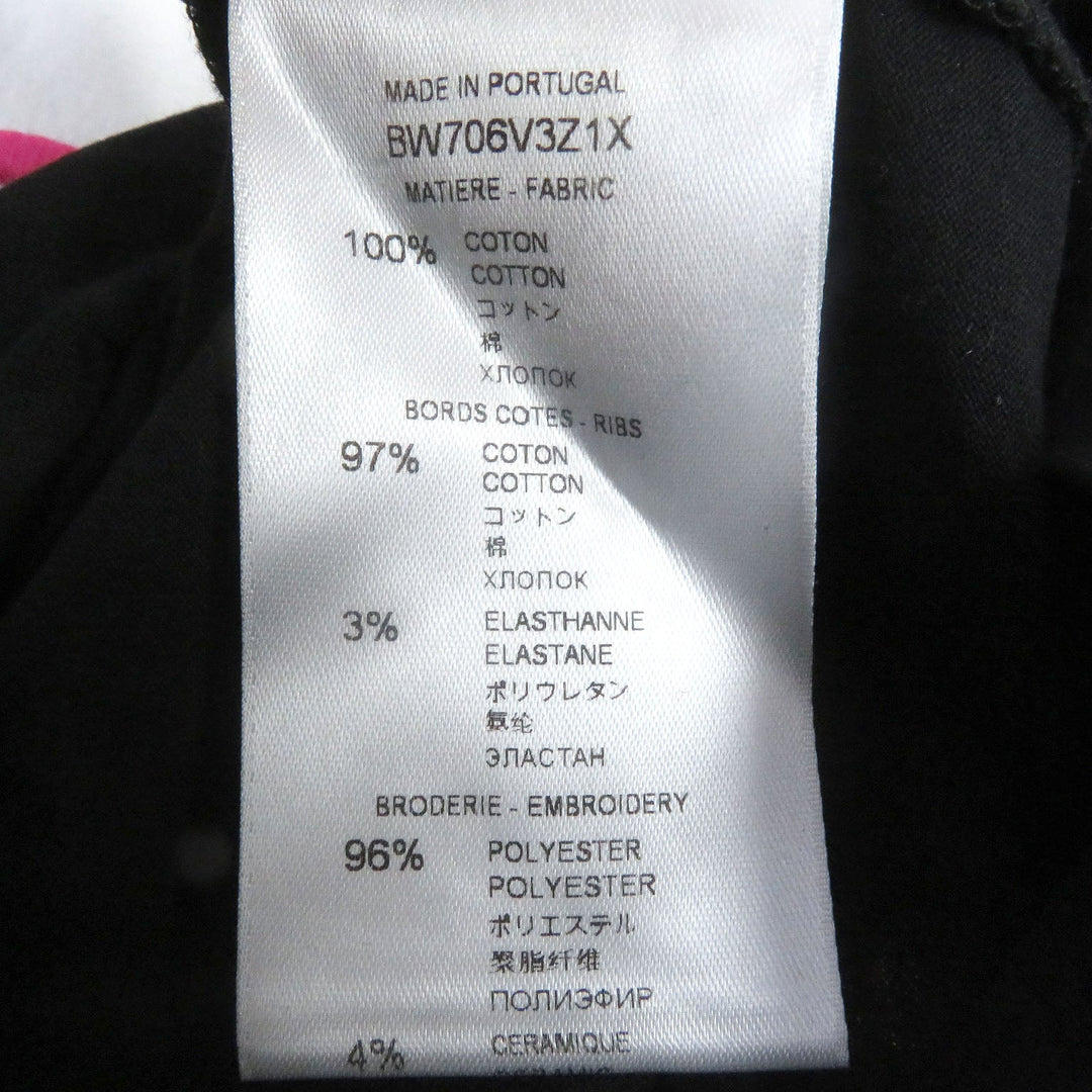 GIVENCHY Short sleeve T-shirt BW706V3Z1X Main: 100% cotton, Part: 97% cotton, Part: 3% polyurethane, Part: 96% polyester, 4% ceramic black Women S Used Authentic