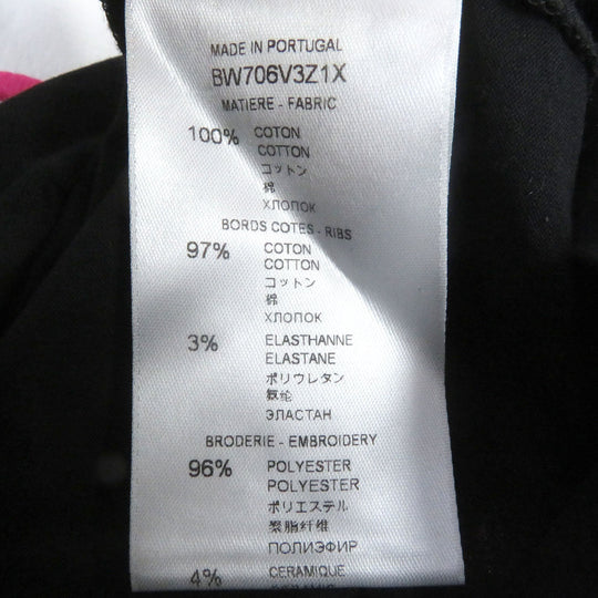GIVENCHY Short sleeve T-shirt BW706V3Z1X Main: 100% cotton, Part: 97% cotton, Part: 3% polyurethane, Part: 96% polyester, 4% ceramic black Women S Used Authentic
