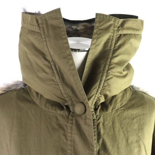Stella McCartney Military coat 478186 Outer: 100% cotton, Lining: 100% polyester, Part: 79% acrylic, Part: 21% polyester, Filling: 100% polyester khaki Women 36 Used Authentic