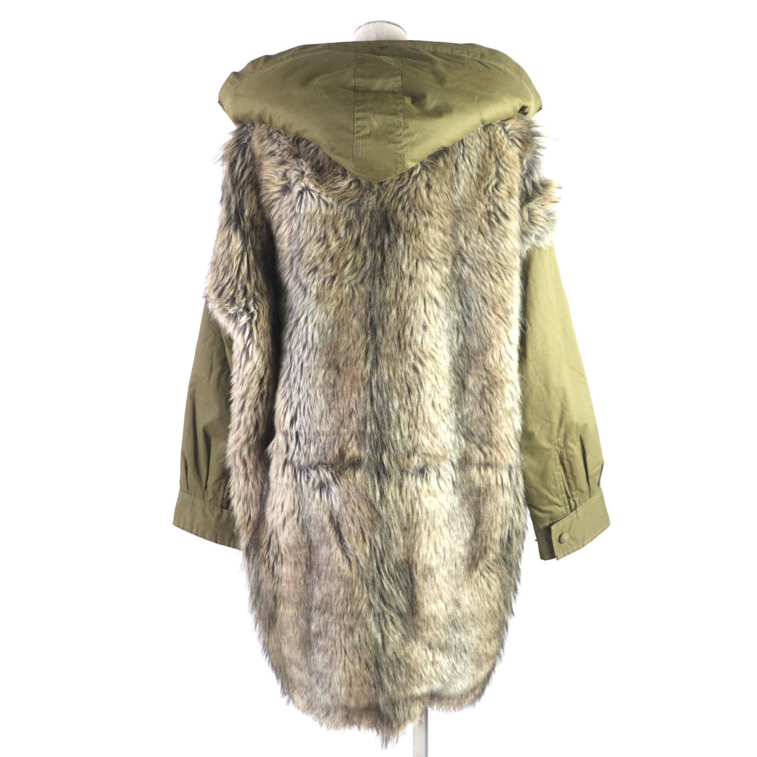 Stella McCartney Military coat 478186 Outer: 100% cotton, Lining: 100% polyester, Part: 79% acrylic, Part: 21% polyester, Filling: 100% polyester khaki Women 36 Used Authentic