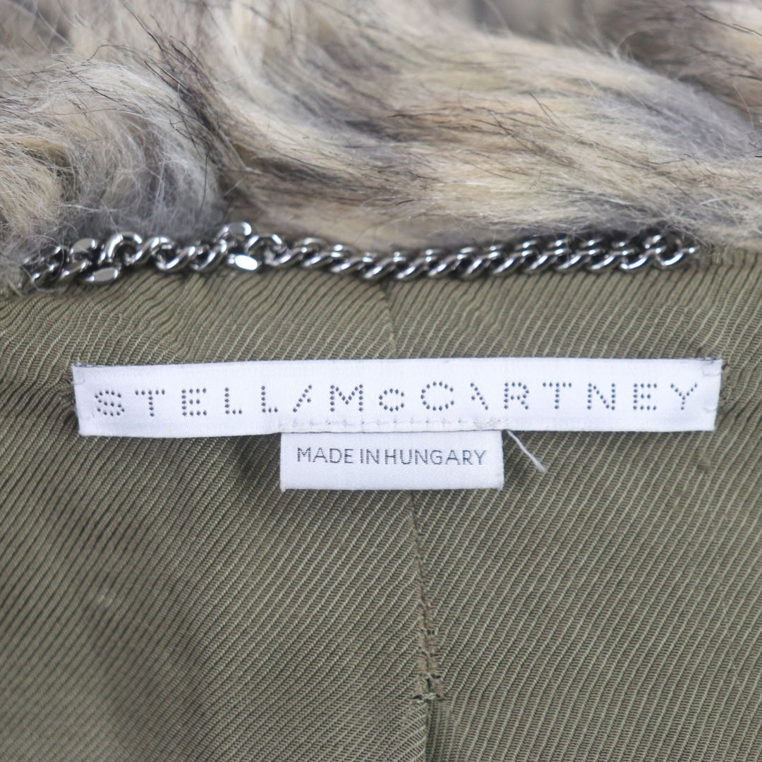 Stella McCartney Military coat 478186 Outer: 100% cotton, Lining: 100% polyester, Part: 79% acrylic, Part: 21% polyester, Filling: 100% polyester khaki Women 36 Used Authentic